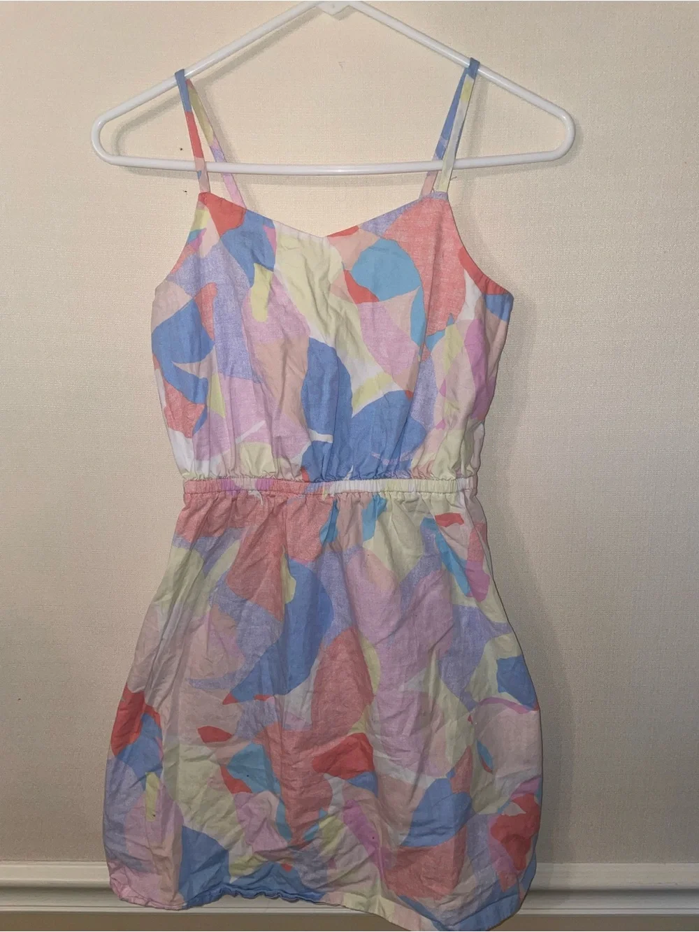 GAP Kids Pastel Pink and Light Blue Sleeveless Dress